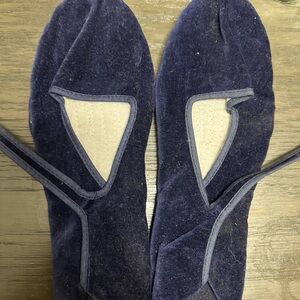 Source Unknown Navy Blue Flats chinese cultural